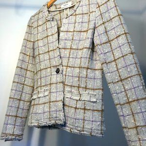 Isabel Marant Étoile | Lyra Wool-Blend Bouclé Tweed Jacket in Ecru